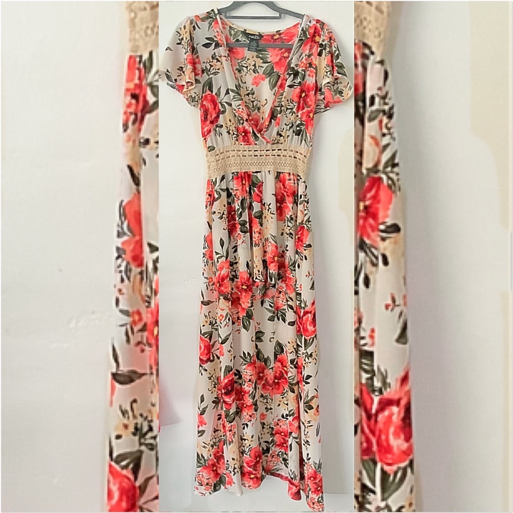 Floral Print Super Soft Maxi Romper - Picture 3 of 3